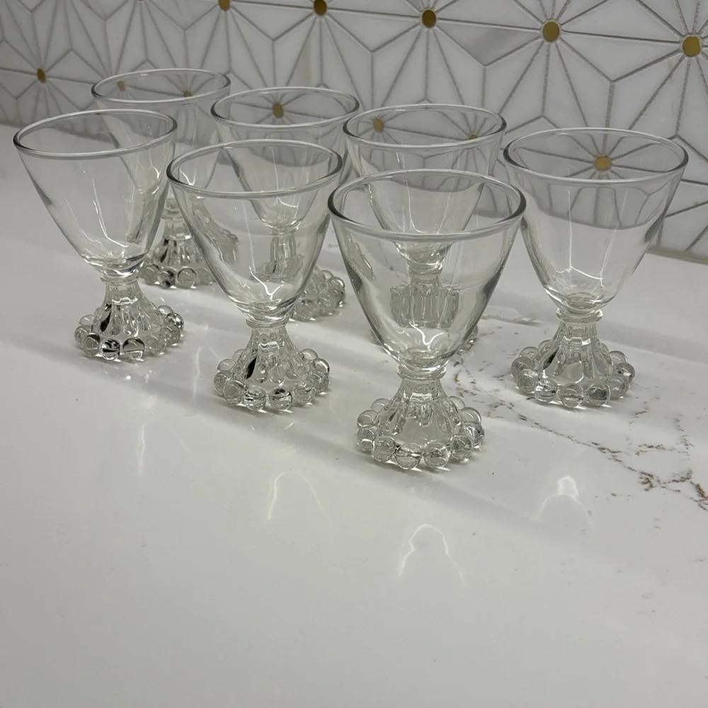 Vintage Anchor Hocking Berwick Boopie 4oz Cordial Glasses, Set of 7